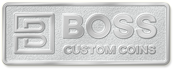 Custom Challenge Coin Silver Metal Plating Finish